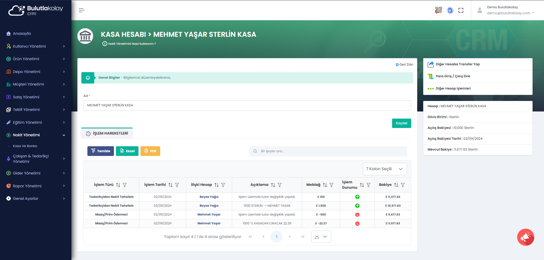 Bulutlakolay CRM Panel
